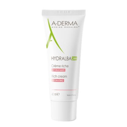 A-Derma Hydralba Creme Hidratante Rico 40ml, creme hidratante rico hidrata instantaneamente, durante 24 horas. O cuidado de base para uma pele bonita e saudável.