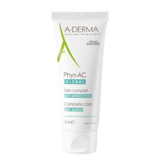 A-Derma Phys-AC Creme Global 40ml é um produto de cuidado com um duplo benefício: