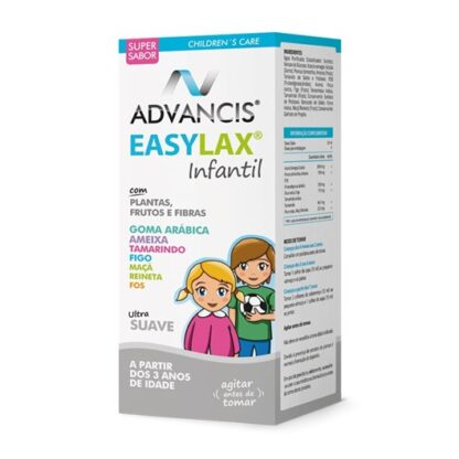 Advancis Easylax Infantil 150ml, suplemento alimentar. Com a finalidade de regulação do trânsito intestinal, bem como, equilibrar a flora intestinal.