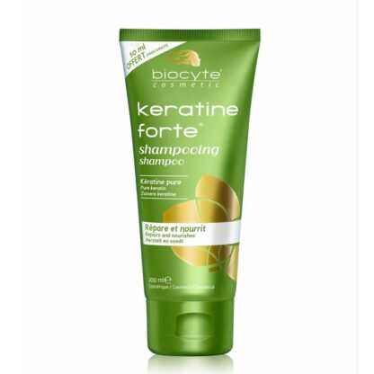 Biocyte Keratine Forte Champô 125ml, champoo de uso diário. Contém os 18 aminoácidos do cabelo.