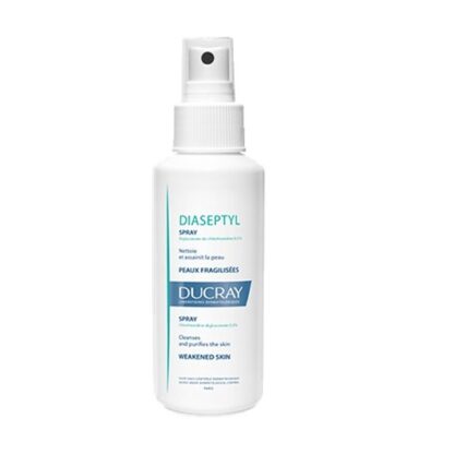 Ducray Diaseptyl Spray 125ml, Spray de digluconato de clorexidina 0,2% que limpa e purifica a pele