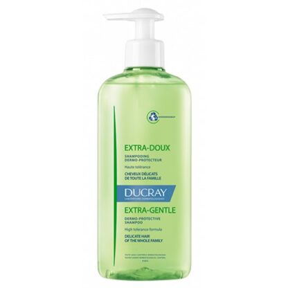 Ducray Extra-Doux Champô Dermoprotetor 400ml higiene diária dos cabelos normais e delicados de toda a família.