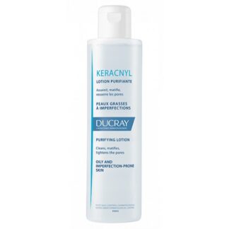 Ducray Keracnyl Loção Purificante 200ml, purifica, limpa, matifica a pele e fecha os poros