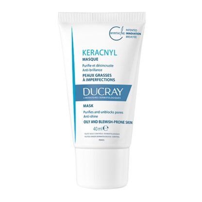 Ducray Keracnyl Máscara Tripla Ação 40ml, cuidado purificante da pele mista a oleosa