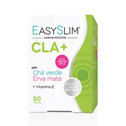 Easyslim Cla + Chá Verde + Erva Mate 50 Cápsulas é um suplemento alimentar com ingredientes que atuam sinergicamente, otimizando vários processos associados à acumulação de massa gorda corporal