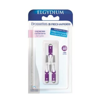 Elgydium Clinic Recarga Violeta 3 escovilhões