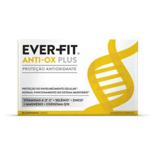 Ever-Fit Anti-ox Plus 30 Comprimidos, suplemento completo de vitaminas e antioxidantes para o bem estar do organismo