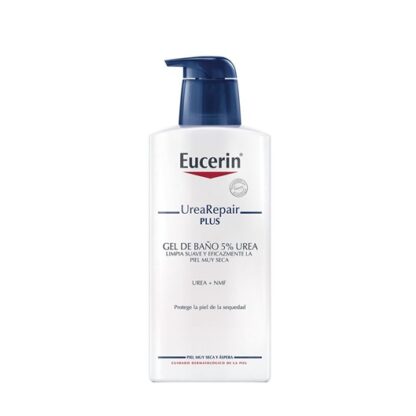 Eucerin UreaRepair Plus Gel Banho 5% Ureia 400ml, gel de banho que limpa suavemente a pele muito seca.