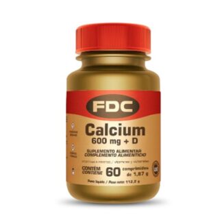 FDC Calcium 600mg + Vit D 30 Comprimidos, o cálcio é um mineral essencial ao funcionamento do organismo, cuja principal função está relacionada com a manutenção da estrutura óssea, onde é armazenado.