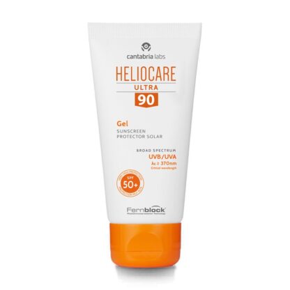 Heliocare Ultra 90 Gel SPF50+ 50ml, textura leve e de rápida absorção não comedogênica é perfeita para todos os tipos de pele, especialmente mista ou oleosa