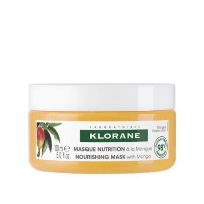 Klorane Manga Máscara Nutritiva 150ml, O cabelo é sublimado, macio, flexível e fácil de pentear com toda a leveza.