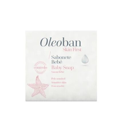 Oleoban Bebé Sabonete 100gr, é um produto indicado na higiene e hidratação diária da pele sensível e desidratada do bebé e recém-nascido