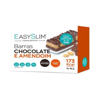 EasySlim Barras Proteicas Chocolate e Amendoim 4 Unidades - Pharma Scalabis