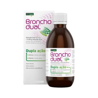 Bronchodual Xarope Dupla Ação 120ml é um medicamento tradicional à base de plantas utilizado para acalmar e suavizar os reflexos da tosse seca e promover a expetoração do muco viscoso na tosse associada à constipação