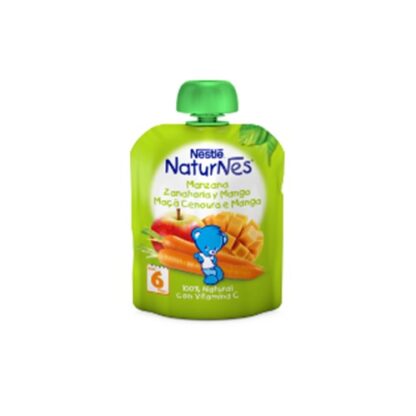 Nestle Naturnes 6M Maçã Cenoura e Manga 90g PharmaScalabis