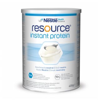 Nestlé Resource Instant Protein 400gr,  proteínas solúvel em pó. Indicado em situações associadas a necessidades