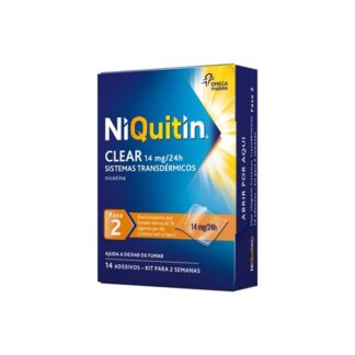 NiQuitin Clear Pensos 14mg - Fase 2 - 14 Dias