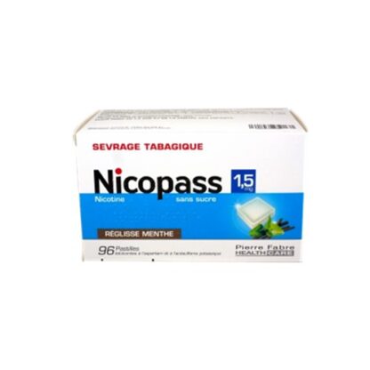 Nicopass 1,5 mg Menta Fresca 96 Pastilhas Pharmascalabis