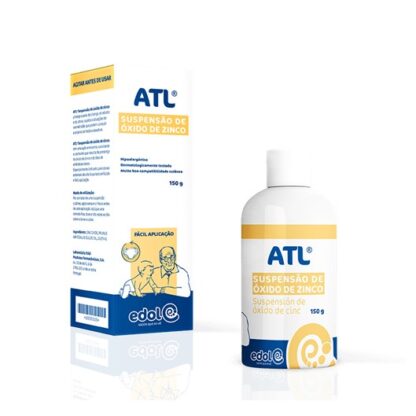 ATL Suspensão Óxido de Zinco 150gr protege a pele da criança, do adulto e do idoso, sujeita a situações de vermelhidão que podem conduzir a eritema da fralda e assadura.