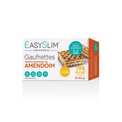 EasySlim Gaufrettes Manteiga de Amendoim 3 Unidades
