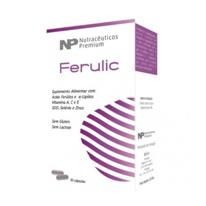 O Ferulic é composto por 8 potentes antoxidantes 5 componentes anti-aging.