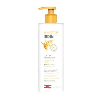 Isdin Avena Loção Hidratante 400ml, loção emoliente para a hidratação, cuidado e proteção da pele sensível do corpo de adultos e crianças.