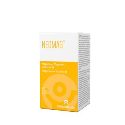 Neomag 30 Cápsulas, é formulado com 300 mg de ião Magnésio e Vitamina B6. O Magnésio é um mineral que contribui para o normal funcionamento muscular, para a manutenção de ossos normais e para o normal funcionamento do sistema nervoso