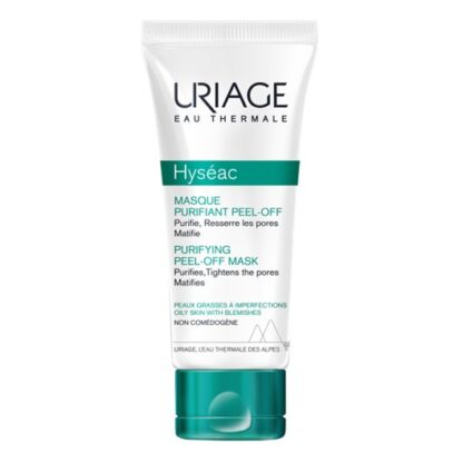Uriage Hyséac Máscara Purificante Peel-Off 50ml, o gesto essencial para uma pele perfeita. Esta máscara purificante combina ingredientes ativos com uma textura inovadora peel-off, com eficácia visível após a primeira aplicação