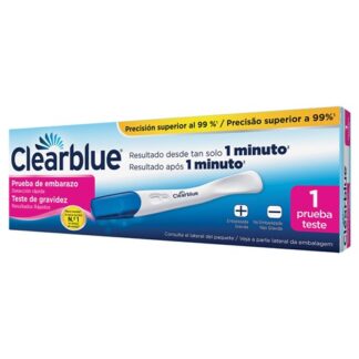 Clearblue Teste de Gravidez - Resultado 1 minuto, foi concebido para lhe proporcionar a experiência de teste de gravidez mais fácil, com a precisão que espera da Clearblue e com resultados após 1 minuto1