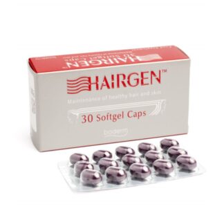 Hairgen 30 Cápsulas é um suplemento alimentar que associa aminoácidos e vitaminas a extractos naturais padronizados que nutrem e favorecem o crescimento do cabelo.