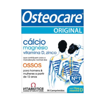 Osteocare Original 90 Comprimidos, com a finalidade de manter a estrutura óssea saudável.