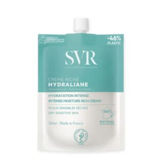 SVR Hydraliane Creme Rico, num prático formato de 40 ml, é o cuidado hidratante essencial para peles secas a muito secas, incluindo as mais sensíveis