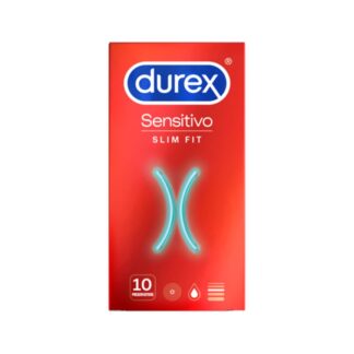Durex Sensitivo Slim Fit 10 Preservativo, os preservativos Durex Sensitivo Slim Fit são mais finos e mais justos, para te darem maior conforto e uma melhor experiência.