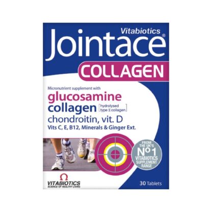 Jointace Collagen 30 comprimidos contém uma combinação única, ideal para quem tem uma vida ativa