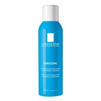La Roche Posay Serozinc 150 ml, com a finalidade de purificar, apaziguar e matificar a pele oleosa. Ainda assim controla o excesso de sebo.