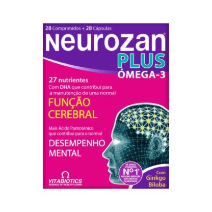 Neurozan Plus 28 Cápsulas + 28 Comprimidos, o seu cérebro requer nutrientes essenciais que ajudam a assegurar a sua função e desempenho óptimo