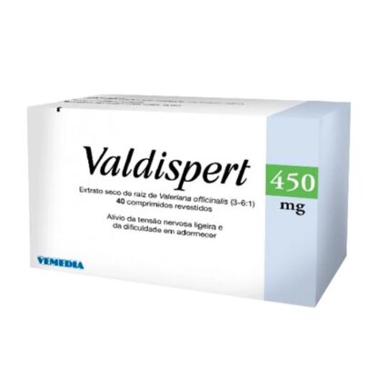 Valdispert 450mg 40 Comprimidos, é um medicamento à base de plantas, indicado para o alívio da tensão nervosa ligeira e para a dificuldade em adormecer.