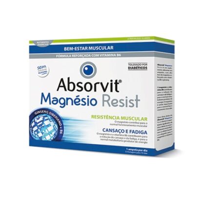 Absorvit Magnésio Resist 20 Ampolas