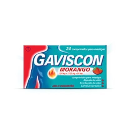 Gaviscon Sabor Morango 24 Comprimidos Mastigaveis