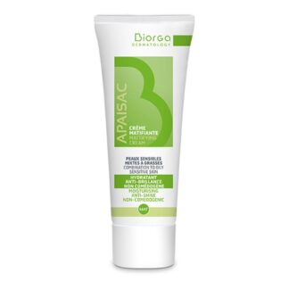 Apaisac Biorga Creme Matificante 40ml, creme hidratante e matificante, indicado para a pele sensível mista ou oleosa.
