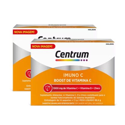 Centrum combina pela primeira vez doses elevadas de Vitamina C e Vitamina D, que contribuem para o normal funcionamento do sistema Imunitário