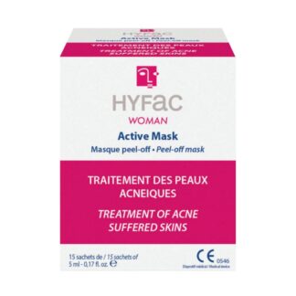 Hyfac Women Mask 15 Saquetas, é recomendada para o tratamento da acne, sobretudo na forma Pápulo-Pustulosa tardia, como adjuvante no processo de normalização e reparação da pele.