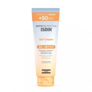 Isdin Fotoprotector Gel Cream FPS30 250ml, gel creme com fator de proteção solar elevado (SPF30), indicado para proteger a pele do rosto da radiação solar UVA/UVB
