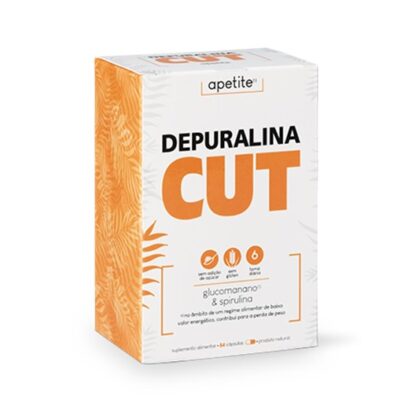 Depuralina Cut 84 Cápsulas é um Suplemento Alimentar à base de: Glucomanano, Spirulina, Cáscara Sagrada e Crómio.