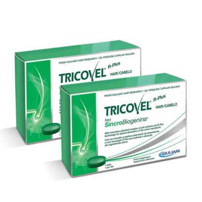 Tricovel Neo SincroBiogenina 2x30 Comprimidos, a formulação única e rica de comprimidos Tricovel com NeoSincroBiogenina combina: