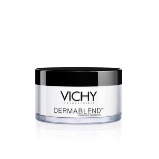 Vichy Dermablend Pó Fixador 28gr uma combinação de 2 produtos para a cobertura instantânea e total das imperfeitções cutâneas,
