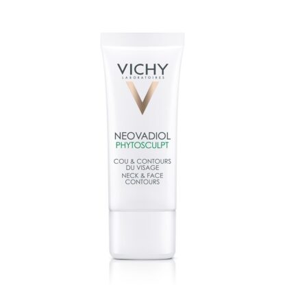 Vichy Neovadiol Complexo Reequilibrante Phytoscultpt 50ml, phytosculpt, 1º cuidado diário tensor da Vichy para remodelar e reafirmar o pescoço e contornos do rosto, durante a menopausa.