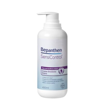 Bepanthen SensiControl Emoliente 400ml, é um creme emoliente de nova geração para o cuidado diário da pele atópica,