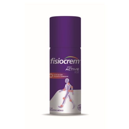 Fisiocrem Spray Active Ice 150ml - Para Músculos e Articulações, spray eficáz indicado para o tratamento da dor articular e muscular