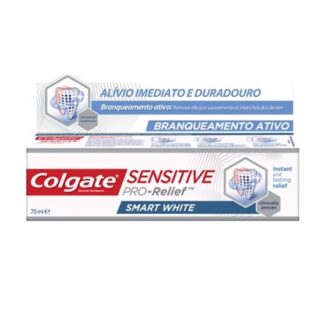 Colgate Sensitive Pro-Alívio Branqueamento 75ml, o dentífrico Colgate® Sensitive Pro-Alívio Branqueamento Ativo proporciona uma proteção reforçada contra a sensibilidade dentária.